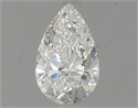 Natural Diamond 0.60 Carats, Pear with  Cut, F Color, VVS1 Clarity and Certified by GIA