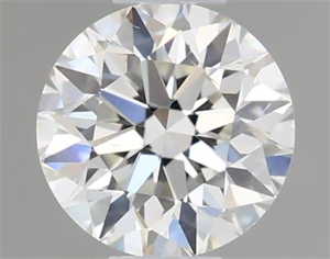 Picture of Natural Diamond 0.40 Carats, Round with Excellent Cut, F Color, VS2 Clarity and Certified by IGI