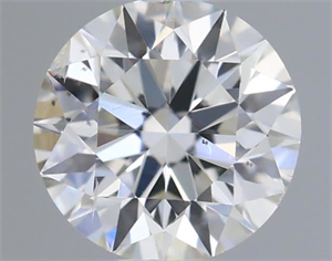 Picture of Natural Diamond 0.40 Carats, Round with Excellent Cut, G Color, SI1 Clarity and Certified by IGI