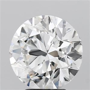 Picture of Natural Diamond 4.02 Carats, Round with Excellent Cut, F Color, VVS2 Clarity and Certified by GIA