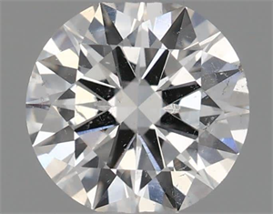 Picture of Natural Diamond 0.40 Carats, Round with Very Good Cut, E Color, SI2 Clarity and Certified by GIA