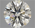 Natural Diamond 2.91 Carats, Round with Excellent Cut, J Color, VS1 Clarity and Certified by IGI