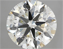 Natural Diamond 2.70 Carats, Round with Excellent Cut, I Color, VS1 Clarity and Certified by IGI