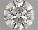 Natural Diamond 0.60 Carats, Round with Excellent Cut, J Color, VS1 Clarity and Certified by IGI