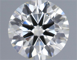 Picture of Natural Diamond 0.56 Carats, Round with Excellent Cut, J Color, VVS2 Clarity and Certified by IGI