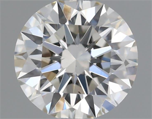 Picture of Natural Diamond 0.51 Carats, Round with Excellent Cut, I Color, VS2 Clarity and Certified by IGI