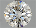 Natural Diamond 3.01 Carats, Round with Good Cut, J Color, VVS2 Clarity and Certified by GIA