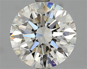 Picture of Natural Diamond 3.01 Carats, Round with Good Cut, J Color, VVS2 Clarity and Certified by GIA