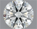 Natural Diamond 0.53 Carats, Round with Excellent Cut, I Color, SI1 Clarity and Certified by IGI