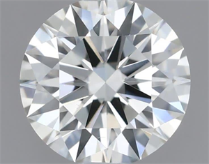 Picture of Natural Diamond 0.53 Carats, Round with Excellent Cut, H Color, VS2 Clarity and Certified by IGI