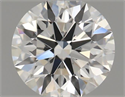 Natural Diamond 0.40 Carats, Round with Excellent Cut, H Color, VVS2 Clarity and Certified by GIA