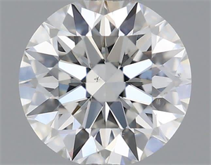 Picture of Natural Diamond 0.40 Carats, Round with Excellent Cut, H Color, VS2 Clarity and Certified by GIA