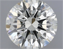 Natural Diamond 0.50 Carats, Round with Excellent Cut, I Color, SI1 Clarity and Certified by IGI