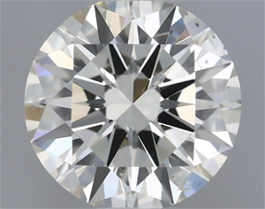 Picture of Natural Diamond 0.50 Carats, Round with Excellent Cut, I Color, SI1 Clarity and Certified by IGI