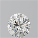 Natural Diamond 2.07 Carats, Round with Excellent Cut, J Color, IF Clarity and Certified by GIA