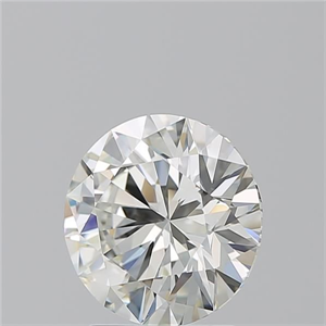 Picture of Natural Diamond 2.07 Carats, Round with Excellent Cut, J Color, IF Clarity and Certified by GIA