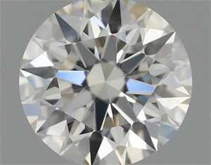 Picture of Natural Diamond 0.45 Carats, Round with Excellent Cut, K Color, VVS1 Clarity and Certified by GIA