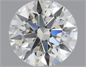 Natural Diamond 0.50 Carats, Round with Excellent Cut, J Color, VS1 Clarity and Certified by GIA