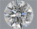 Natural Diamond 0.50 Carats, Round with Good Cut, J Color, VS1 Clarity and Certified by GIA