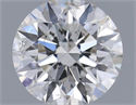 Natural Diamond 0.40 Carats, Round with Excellent Cut, F Color, SI2 Clarity and Certified by GIA