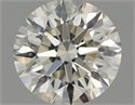 Natural Diamond 0.53 Carats, Round with Excellent Cut, I Color, SI1 Clarity and Certified by IGI