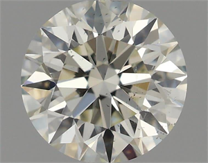 Picture of Natural Diamond 0.53 Carats, Round with Excellent Cut, I Color, SI1 Clarity and Certified by IGI