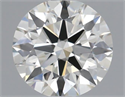 Natural Diamond 0.53 Carats, Round with Excellent Cut, K Color, VVS2 Clarity and Certified by GIA