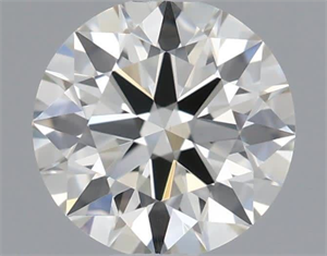 Picture of Natural Diamond 0.53 Carats, Round with Excellent Cut, K Color, VVS2 Clarity and Certified by GIA