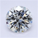 Natural Diamond 1.40 Carats, Round with Excellent Cut, F Color, VS2 Clarity and Certified by GIA