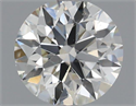 Natural Diamond 0.46 Carats, Round with Excellent Cut, I Color, VS2 Clarity and Certified by IGI