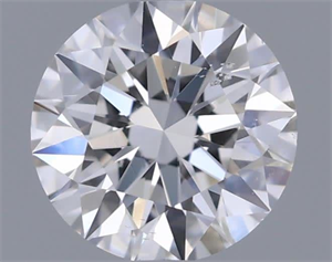 Picture of Natural Diamond 0.42 Carats, Round with Excellent Cut, F Color, VS2 Clarity and Certified by IGI