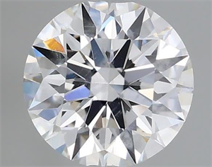 Picture of Natural Diamond 0.43 Carats, Round with Excellent Cut, E Color, I1 Clarity and Certified by GIA