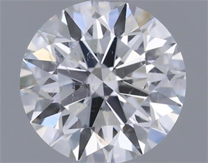 Picture of Natural Diamond 0.41 Carats, Round with Excellent Cut, E Color, SI2 Clarity and Certified by IGI