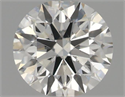 Natural Diamond 0.42 Carats, Round with Excellent Cut, I Color, VS2 Clarity and Certified by IGI