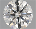 Natural Diamond 0.40 Carats, Round with Excellent Cut, H Color, VS2 Clarity and Certified by IGI