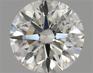 Picture of Natural Diamond 0.50 Carats, Round with Excellent Cut, I Color, SI2 Clarity and Certified by IGI