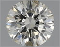 Natural Diamond 0.71 Carats, Round with Excellent Cut, K Color, SI2 Clarity and Certified by IGI