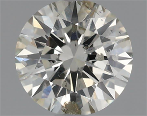 Picture of Natural Diamond 0.71 Carats, Round with Excellent Cut, K Color, SI2 Clarity and Certified by IGI