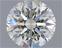 Natural Diamond 0.59 Carats, Round with Excellent Cut, J Color, VVS2 Clarity and Certified by IGI