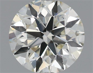 Picture of Natural Diamond 0.40 Carats, Round with Excellent Cut, K Color, VS2 Clarity and Certified by IGI