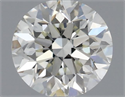 Natural Diamond 0.50 Carats, Round with Very Good Cut, K Color, SI1 Clarity and Certified by IGI