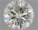 Natural Diamond 0.55 Carats, Round with Very Good Cut, K Color, SI2 Clarity and Certified by IGI