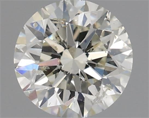 Picture of Natural Diamond 0.55 Carats, Round with Very Good Cut, K Color, SI2 Clarity and Certified by IGI