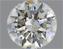 Natural Diamond 0.57 Carats, Round with Very Good Cut, K Color, SI2 Clarity and Certified by IGI