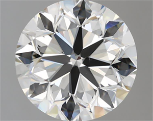 Picture of Natural Diamond 2.03 Carats, Round with Very Good Cut, J Color, IF Clarity and Certified by GIA