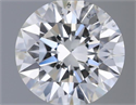 Natural Diamond 0.45 Carats, Round with Excellent Cut, H Color, SI1 Clarity and Certified by GIA