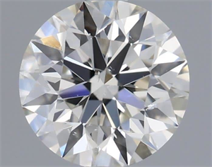 Picture of Natural Diamond 0.50 Carats, Round with Excellent Cut, J Color, SI1 Clarity and Certified by GIA