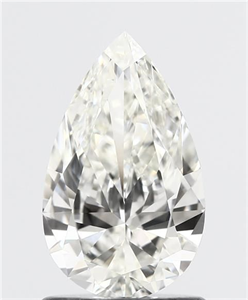 Picture of Natural Diamond 1.00 Carats, Pear with  Cut, I Color, VS1 Clarity and Certified by IGI