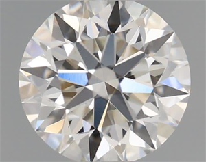 Picture of Natural Diamond 0.40 Carats, Round with Excellent Cut, I Color, VS1 Clarity and Certified by GIA