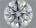 Natural Diamond 0.42 Carats, Round with Excellent Cut, H Color, VS2 Clarity and Certified by GIA